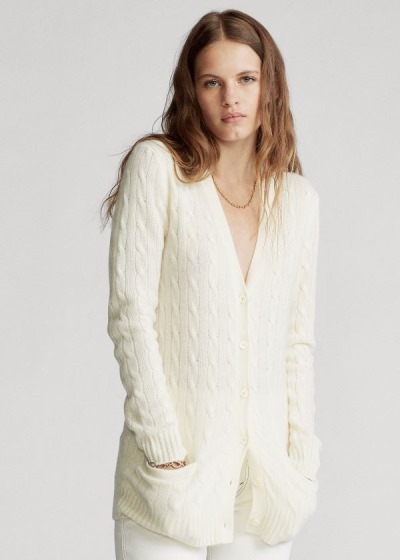 Cárdigan Polo Ralph Lauren Mujer Creme - Cable-Knit Cashmere - XILQY7540